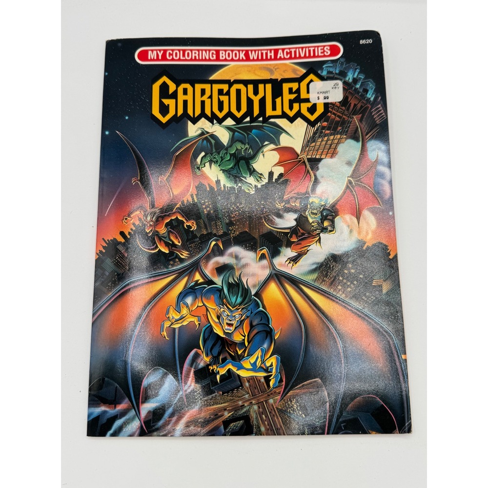 Vintage 1995 Disney Gargoyles Coloring Book with Activities Golden Books 8620
